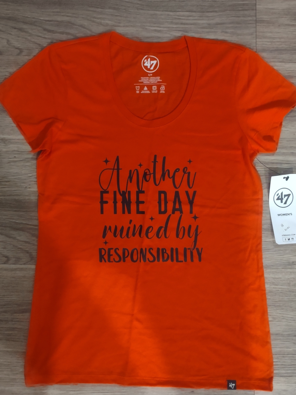 'Another Fine Day' Orange Women's Tee by '47